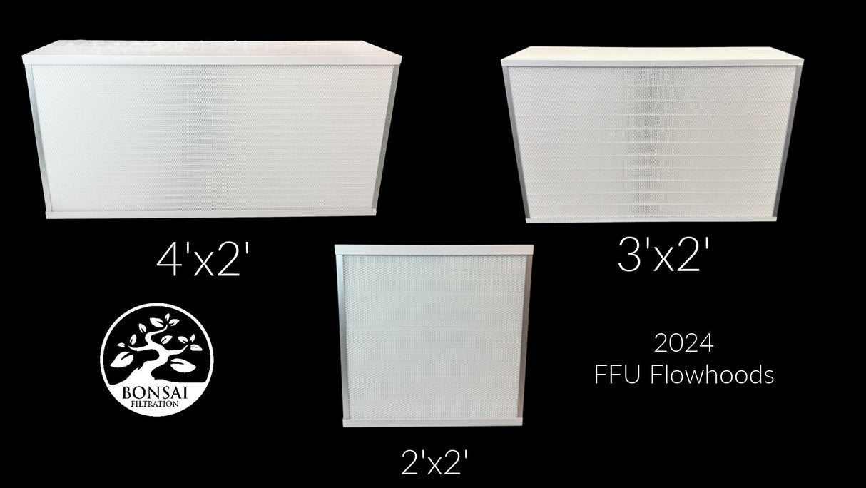 Bonsai HEPA Flowhood Fan Filter Unit (FFU) lineup