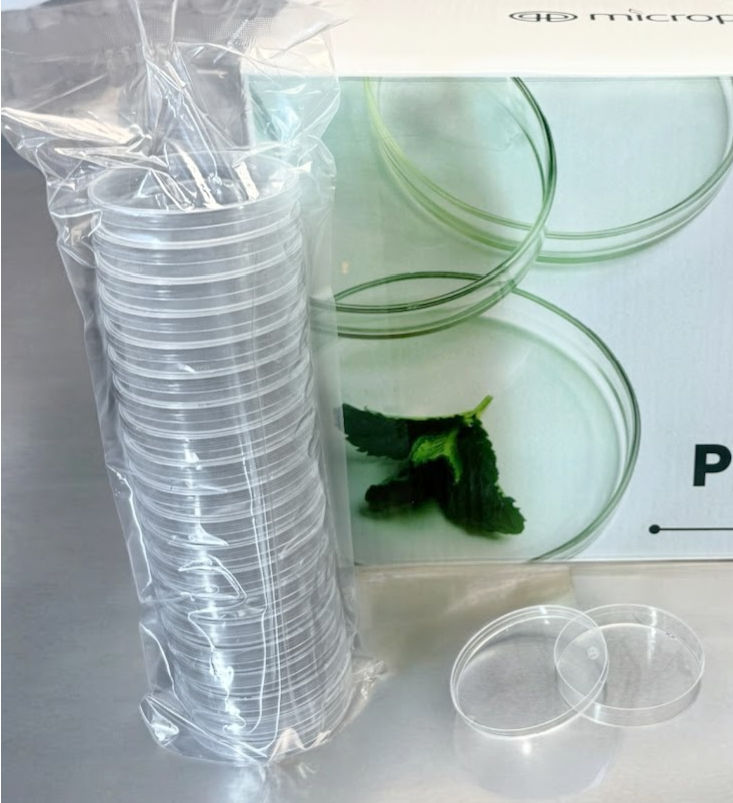 Petri Dishes 90mm x 15mm Plates With Vented Lid, Sterile (20 Pack)