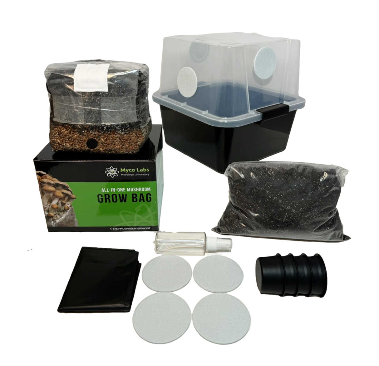 All-in-One Mushroom Monotub Starter Grow Kit display