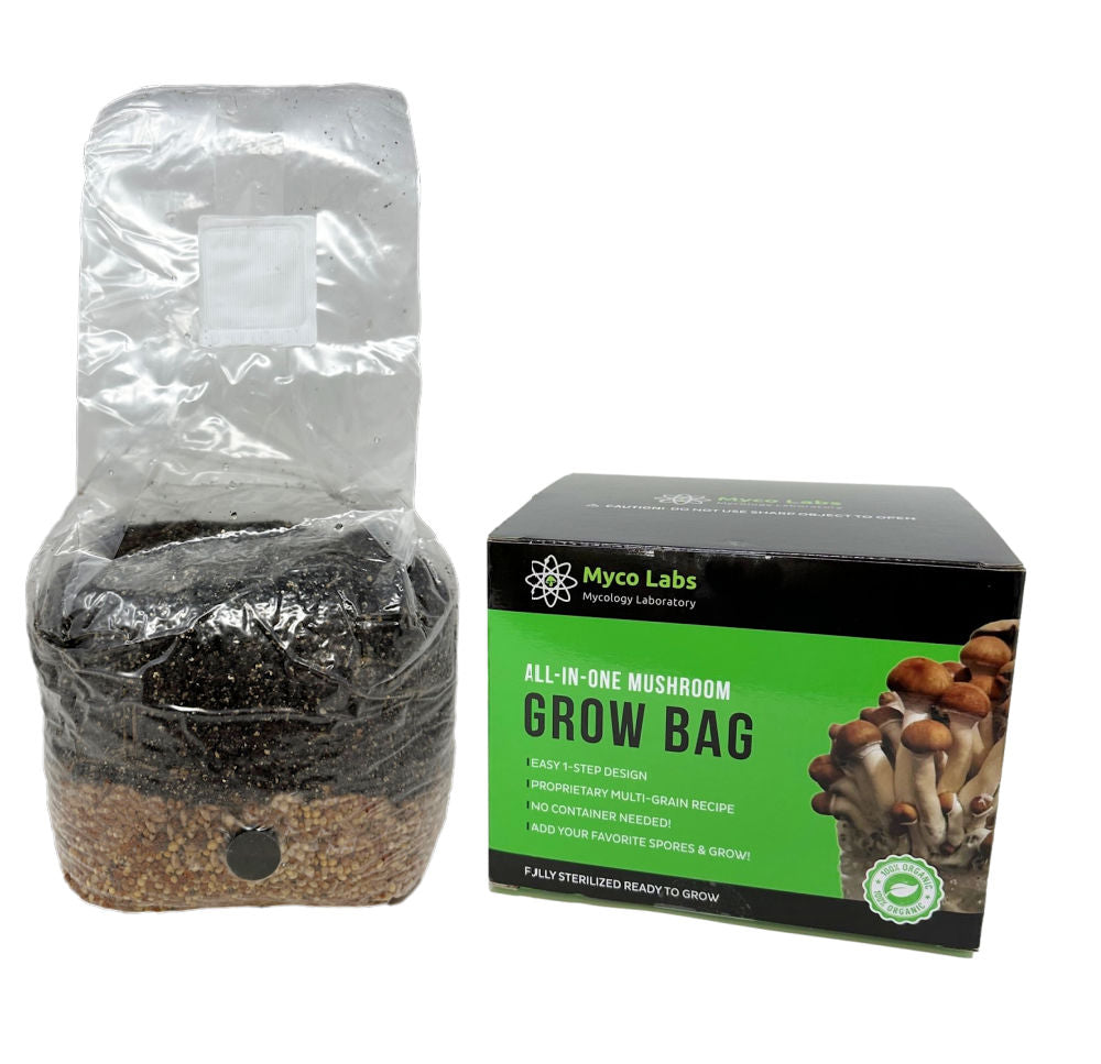 All-in-One Mushroom Grow Bag (4 lbs) for Manure Loving Mushrooms