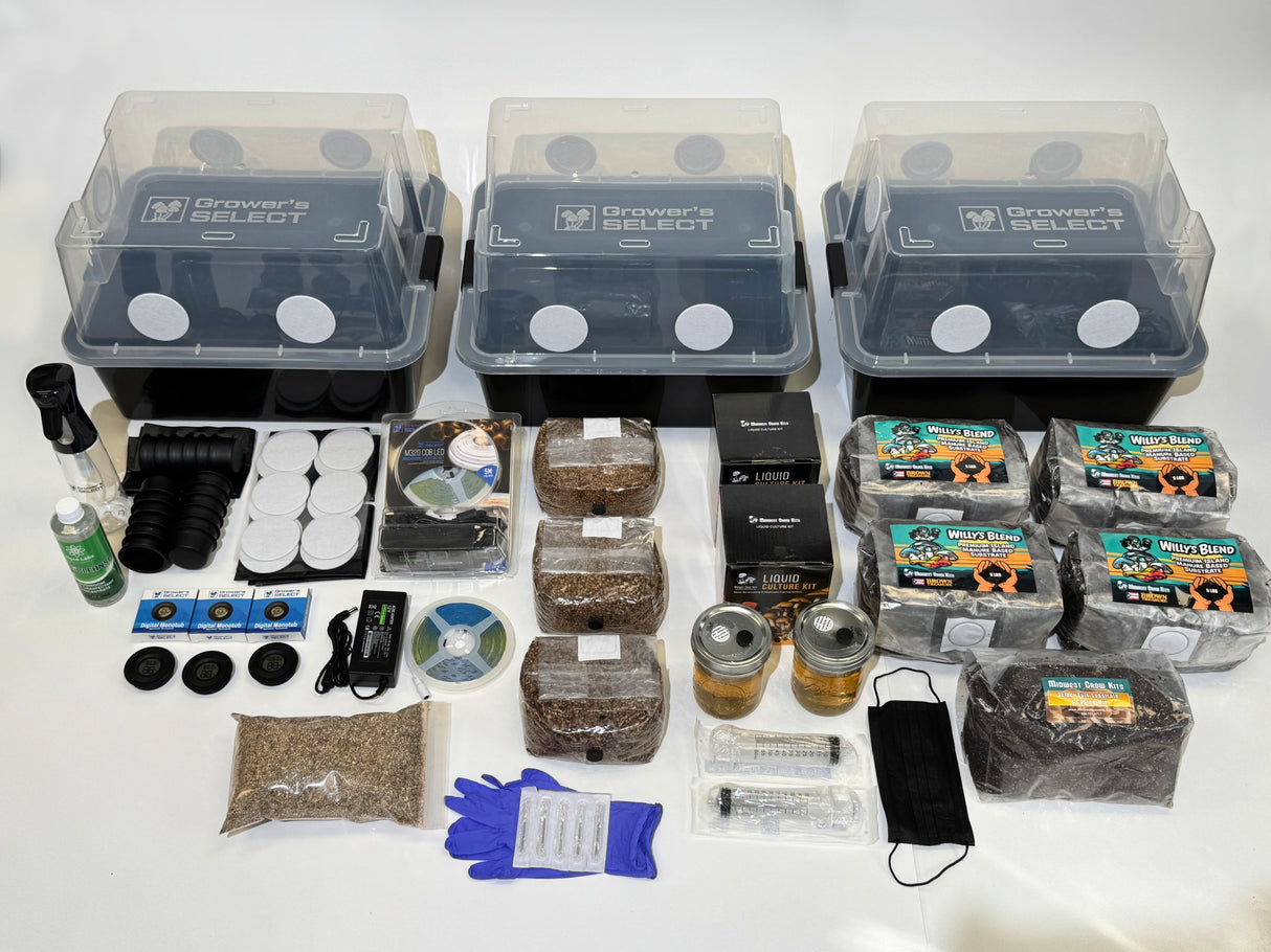 The Grow Big Bundle! Mushroom Monotub Grow Kit Package