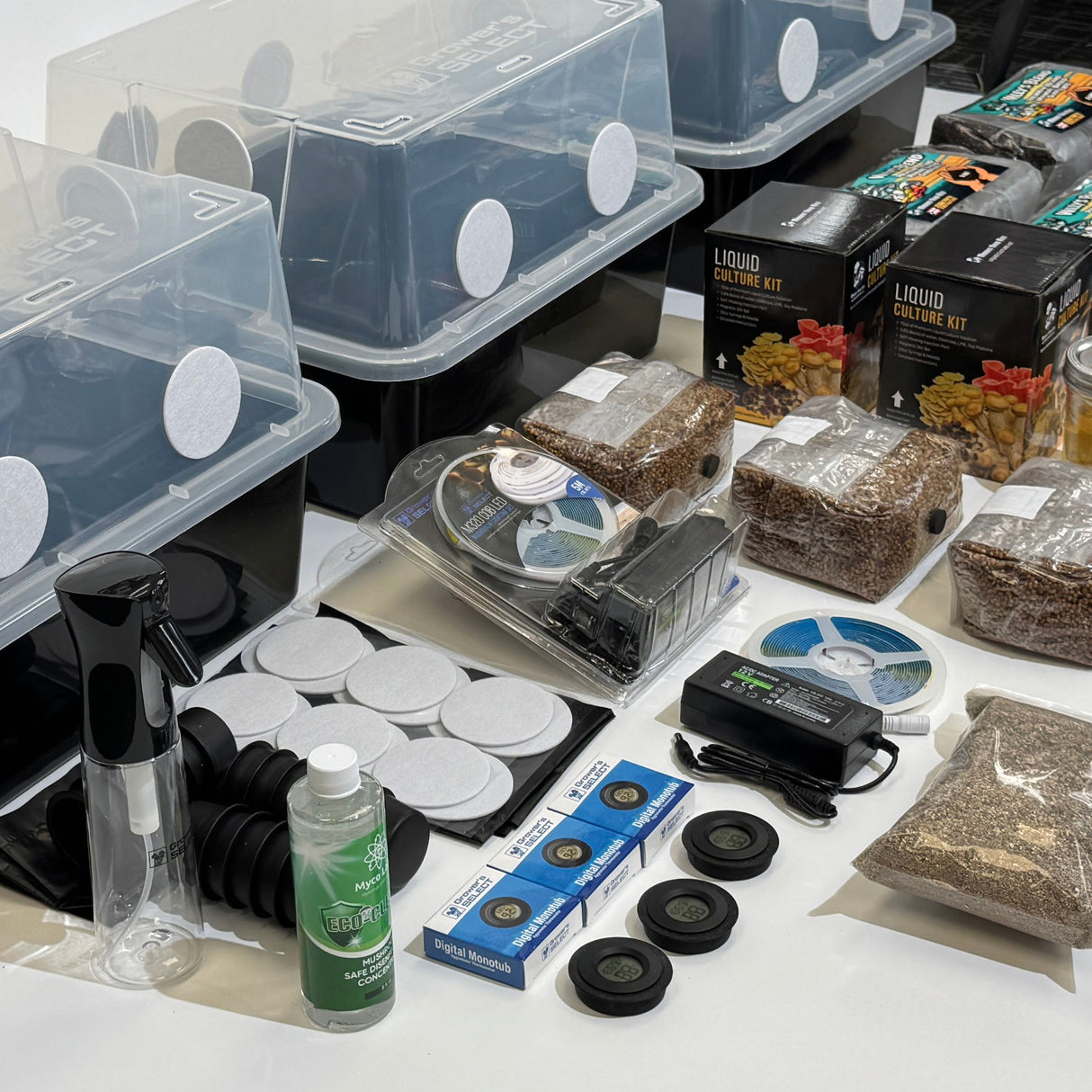 The Grow Big Bundle! Mushroom Monotub Grow Kit Package