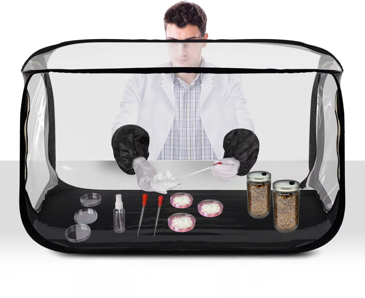 Blue Myco Large Still Air Box (SAB) Sterile Workstation 38" X 20" X 25"