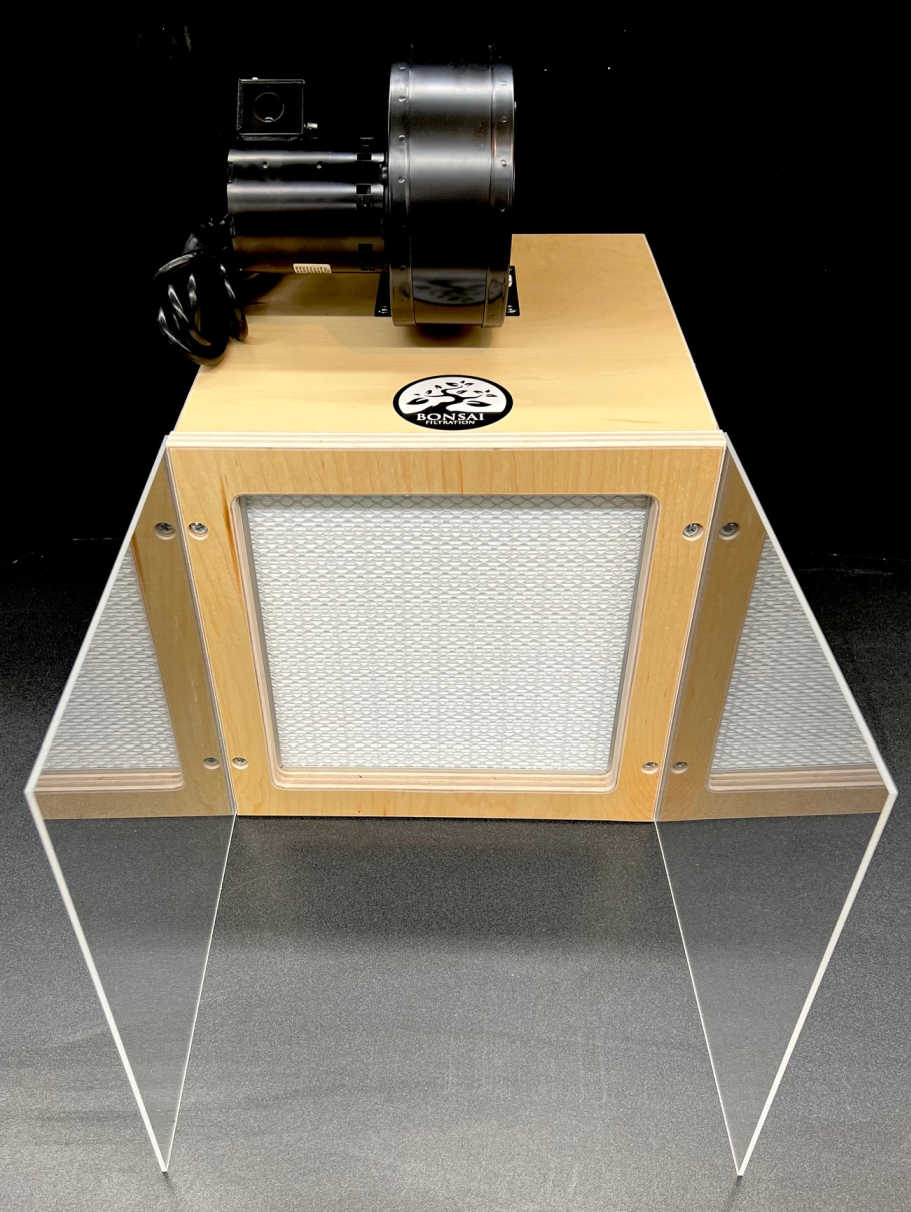 Bonsai 99.99% HEPA Horizontal Laminar Flow Hood - Natural Clear Coat Finish
