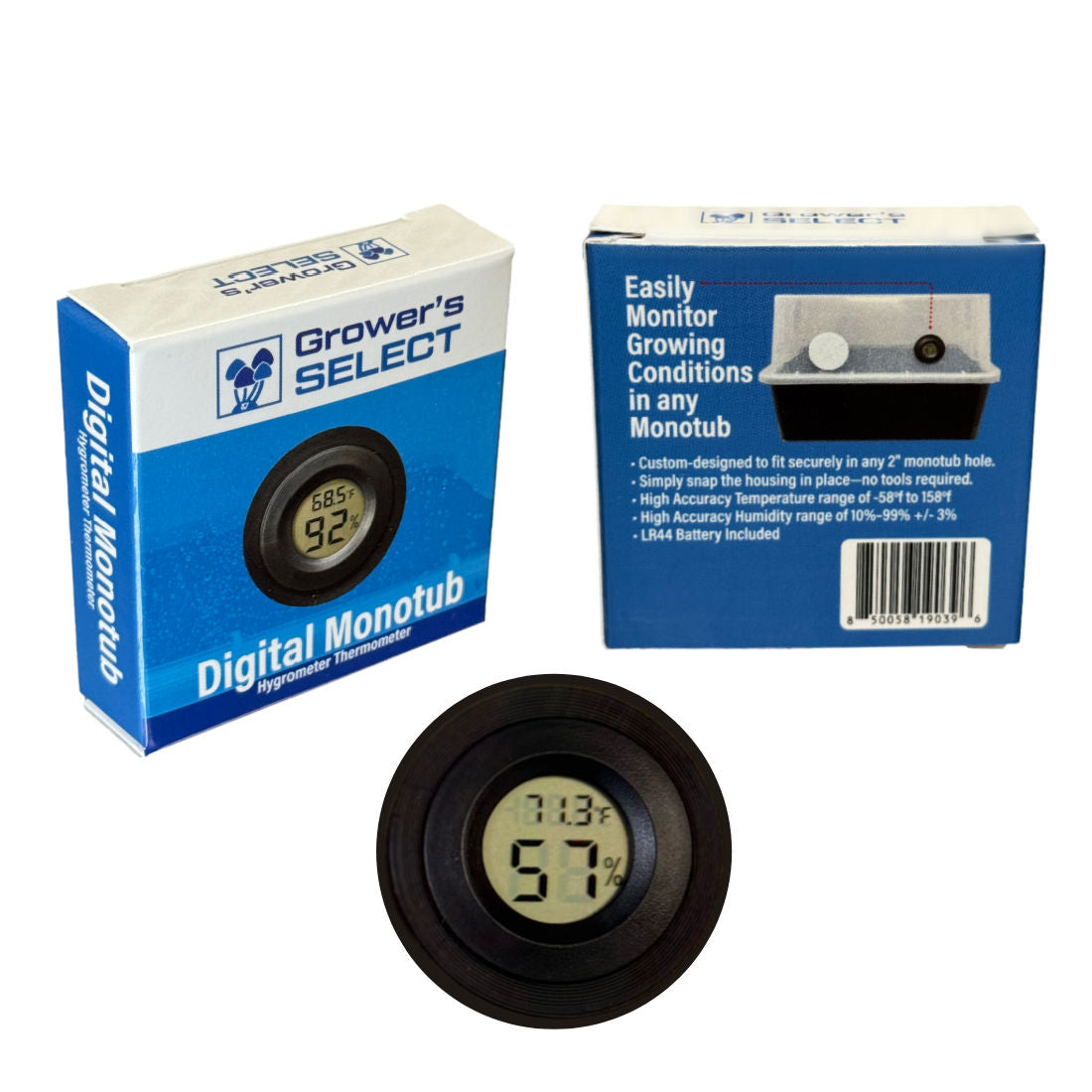 Custom Monotub Hygrometer/Thermometer collage