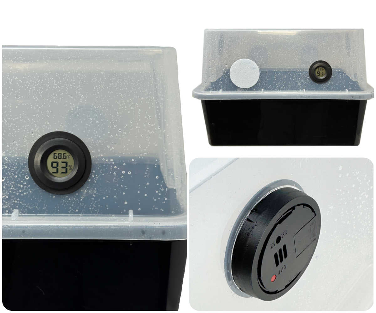 Custom Monotub Hygrometer/Thermometer Growers Select