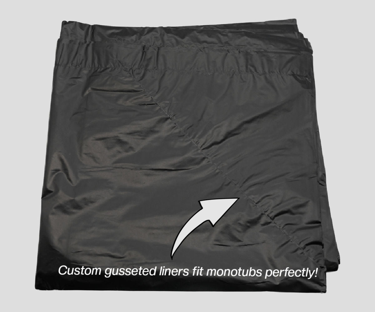 Medium Pre-Cut Monotub Liners (3-Pack) Fits Medium 44Q Monotub & More