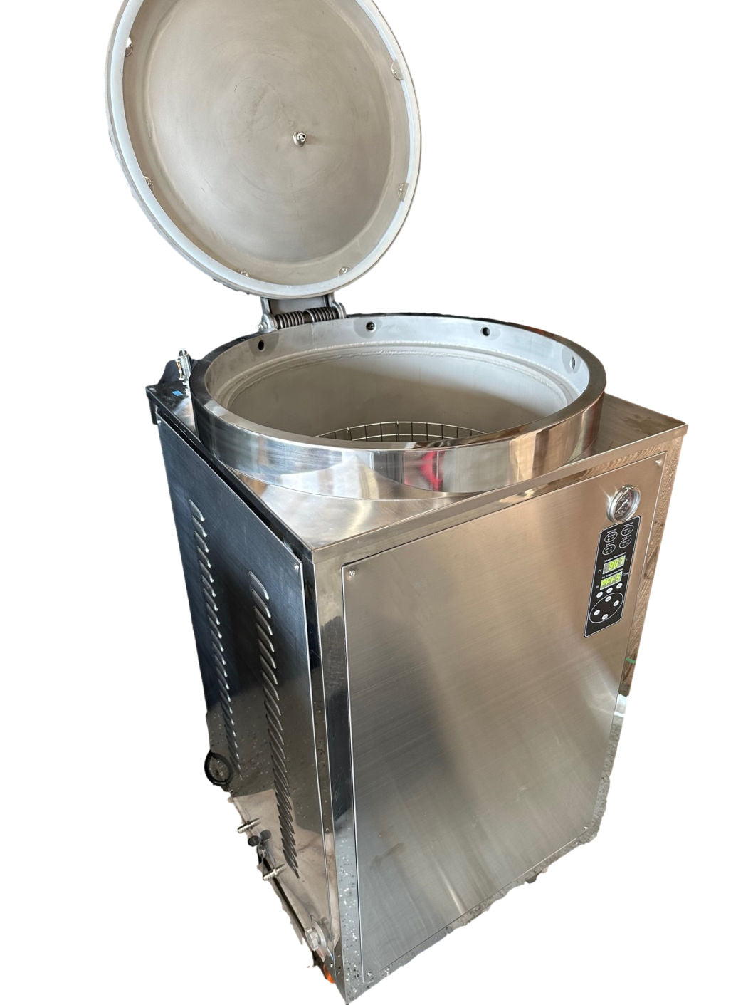 200L Commercial Pressure Sterilizer - Digital Electric Mushroom Autoclave side view