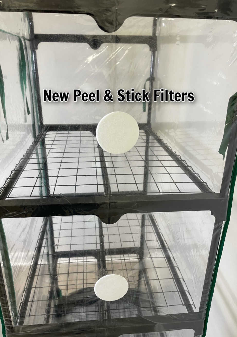 New peal and stick filter patches included