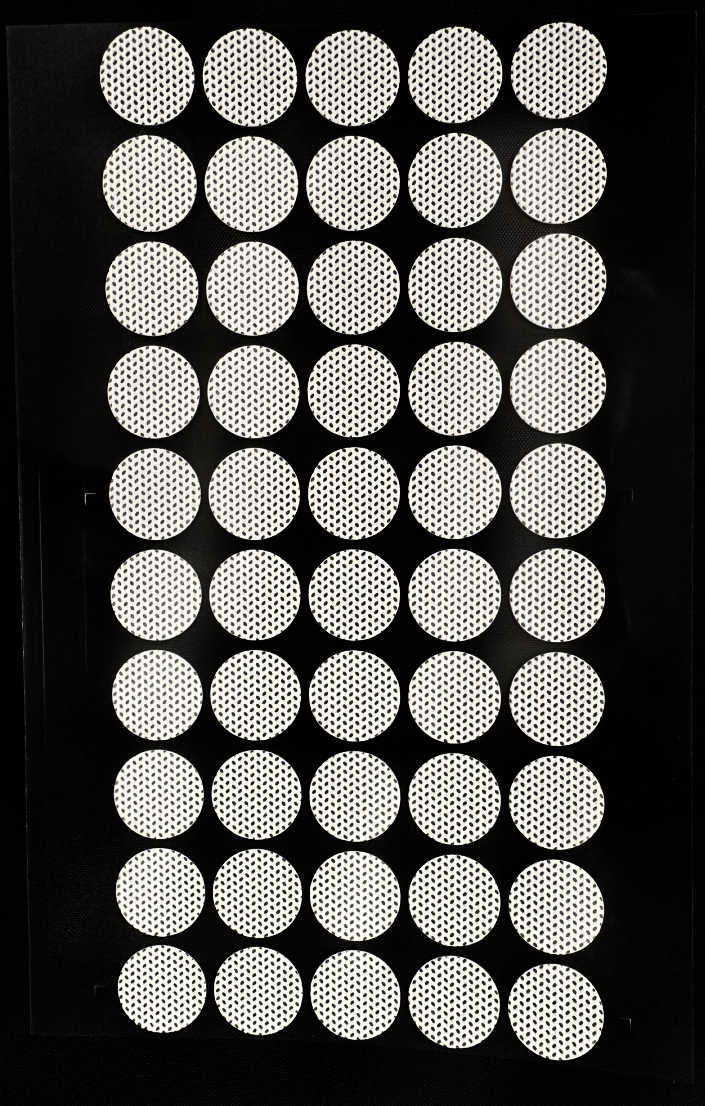 Round Air Filter Vents 0.22 Micron with 3M Backing (50-Pack)