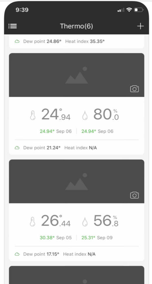 Wireless Smart Thermometer/Hygrometer App