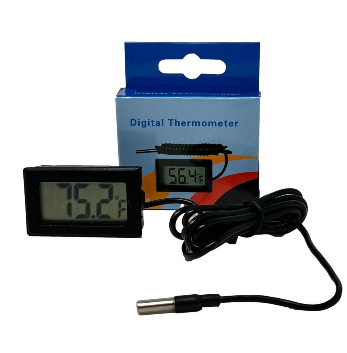 Mini Digital Thermometer With 36" Temperature Probe