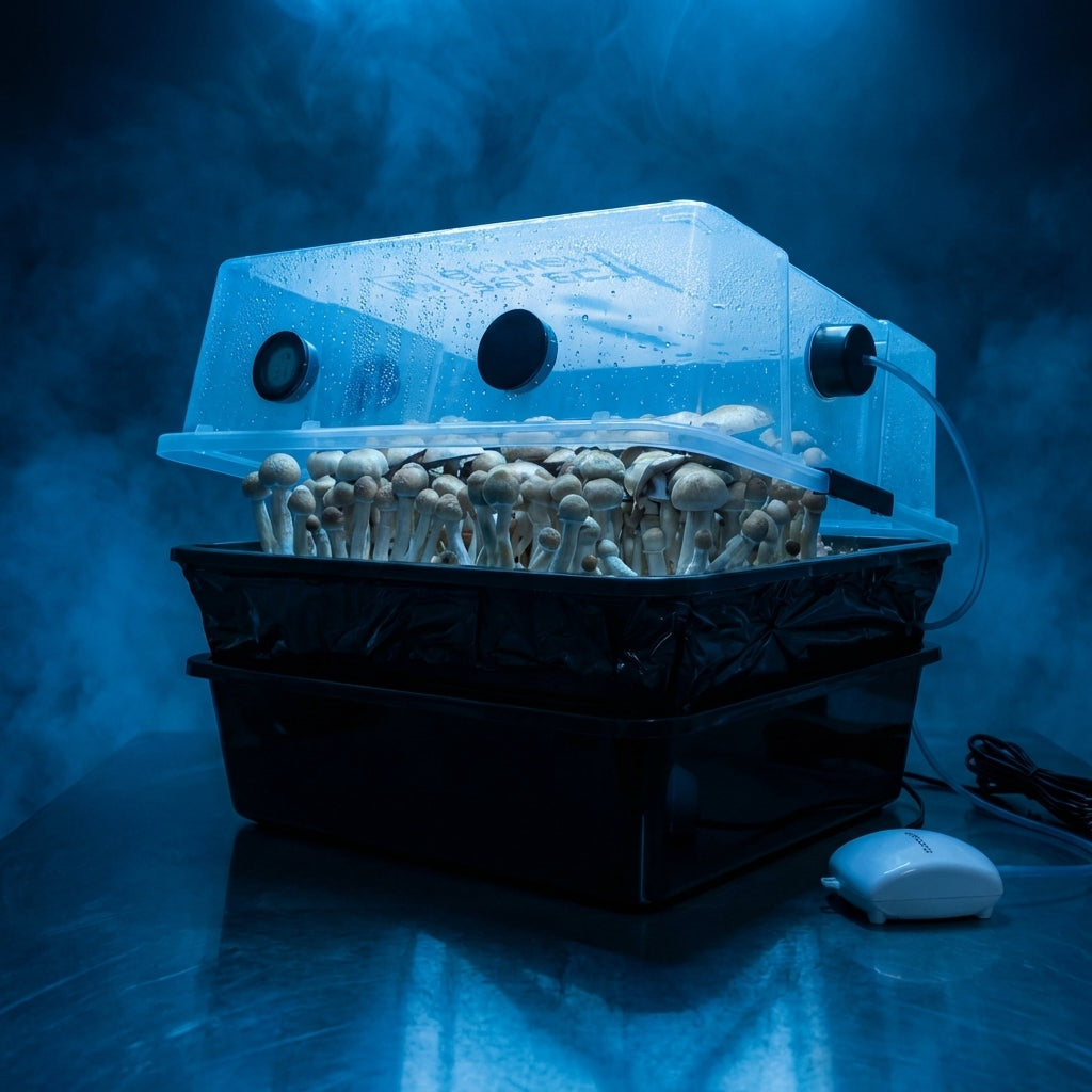 MycoClimate™ 66Q Automated Monotub Mushroom Grow Kit – Temperature & Fresh Air Control