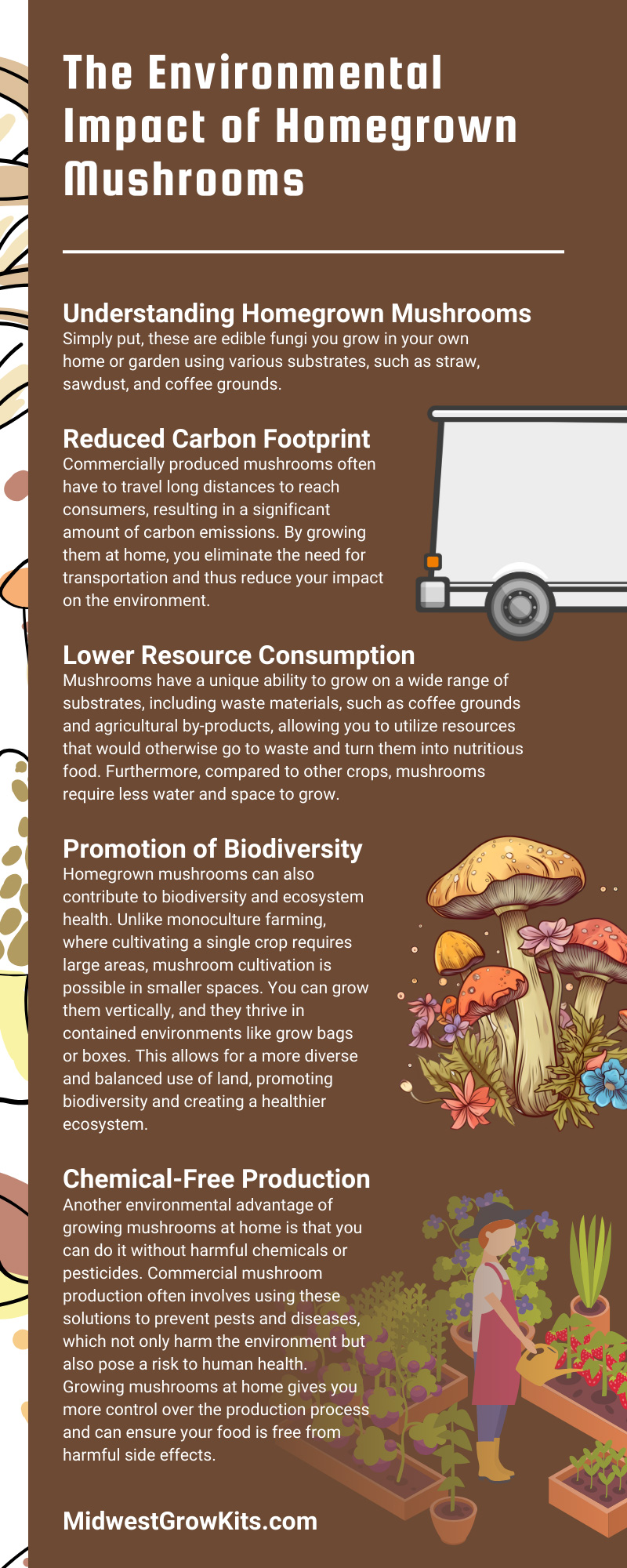 The Environmental Impact of Homegrown Mushrooms