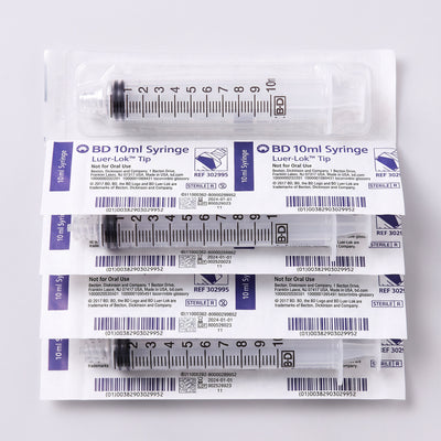 Sterile Syringes Luer Lock Tip 60cc or 10cc