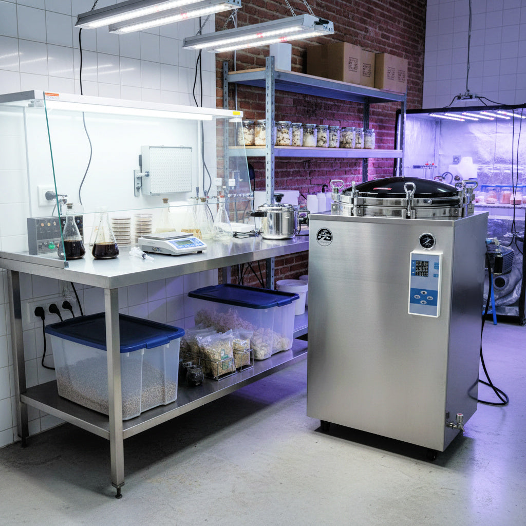 150L Commercial Pressure Sterilizer - Digital Electric Mushroom Autoclave