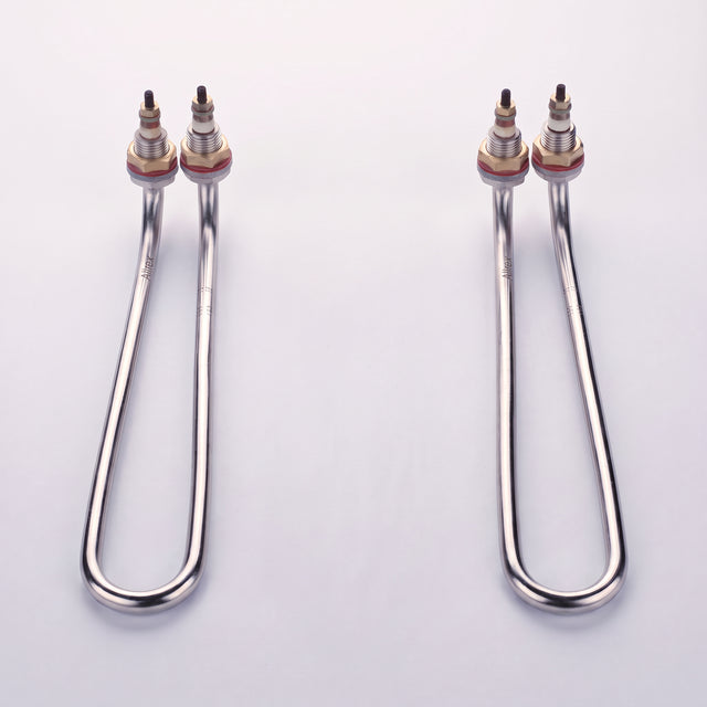 Pair of OEM-spec replacement heating elements for the 200L commercial mushroom autoclave