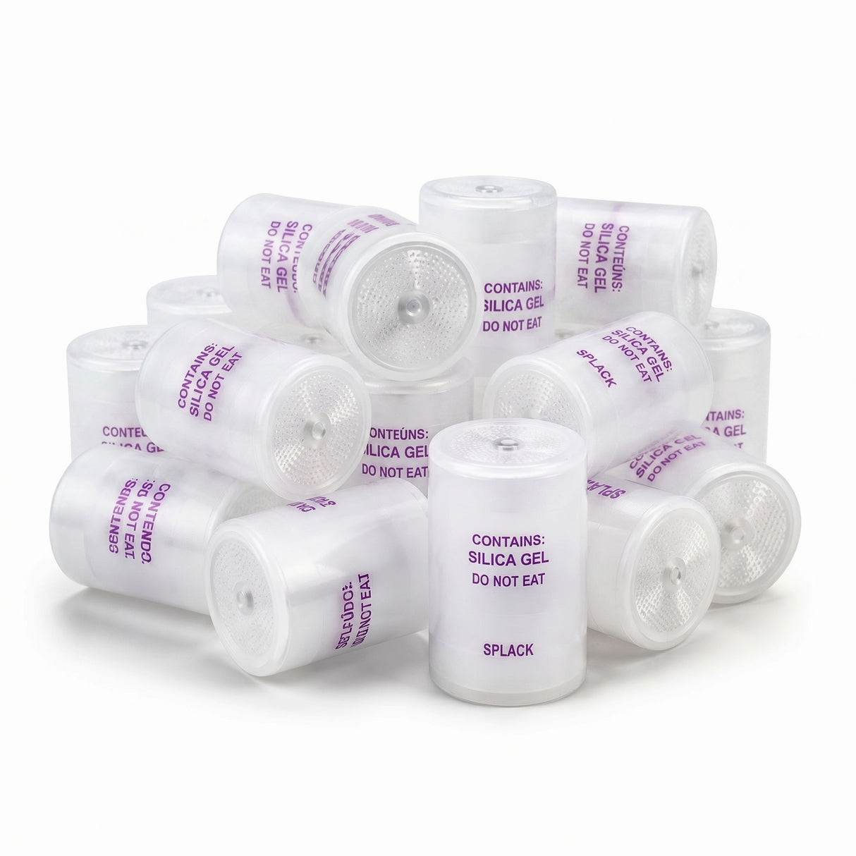 pile of silica drying canisters for dried mushroom storage