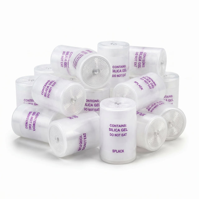 pile of silica drying canisters for dried mushroom storage