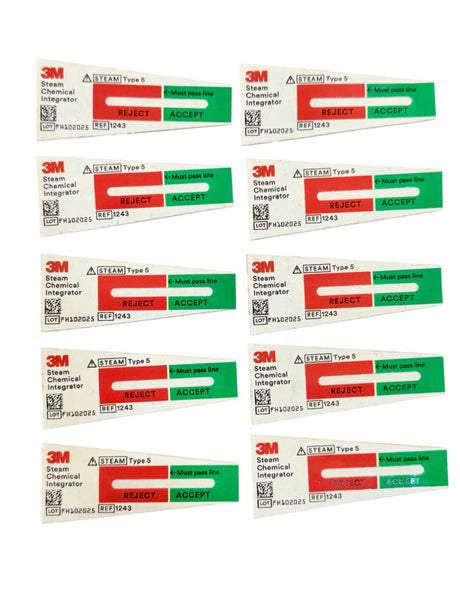 3M Sterilization Indicator Test Strips For Autoclaves and Pressure Cookers (10-Pack) 