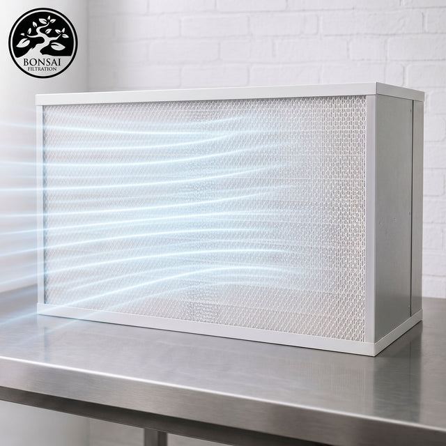 3'x2' fan filter unit on table 