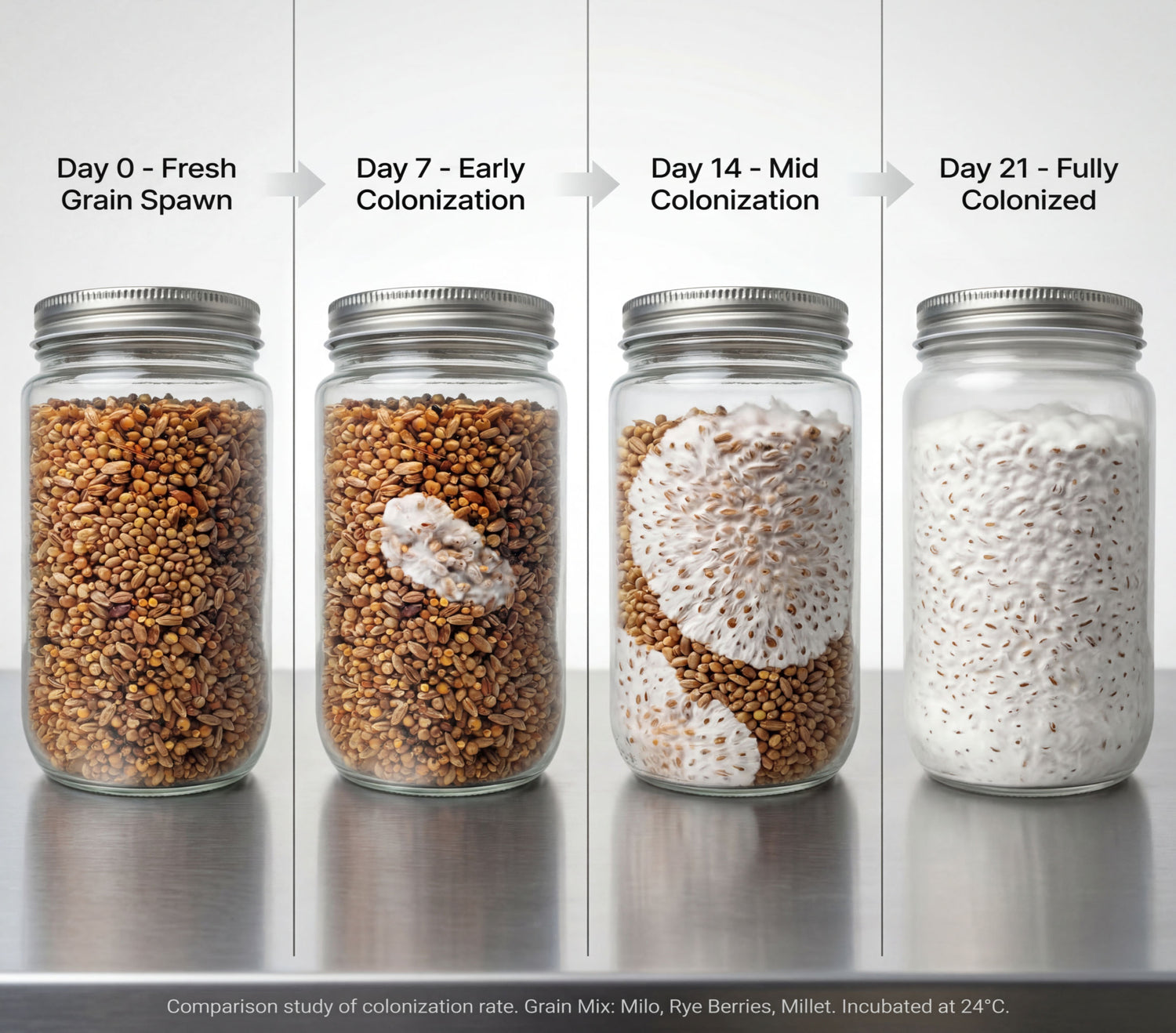 Mushroom Grain Spawn Preparation: From Rye Berries to Colonization