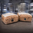 5grain spawn bags on table showing the different sterilized grains in a 10T unicorn bag.