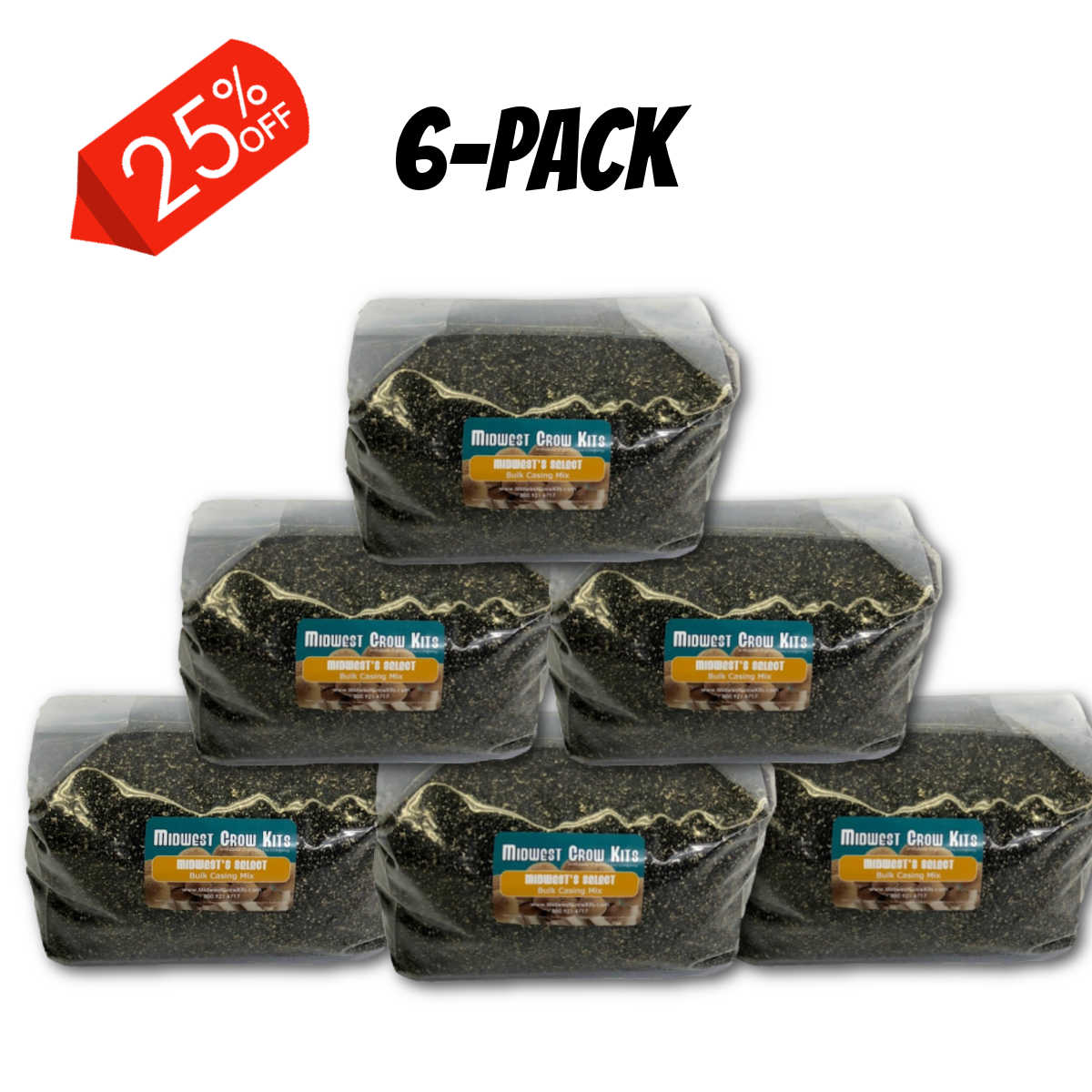 Midwest's Select Bulk Substrate Casing Mix - 30 Pounds (BULK 6-PACK) 