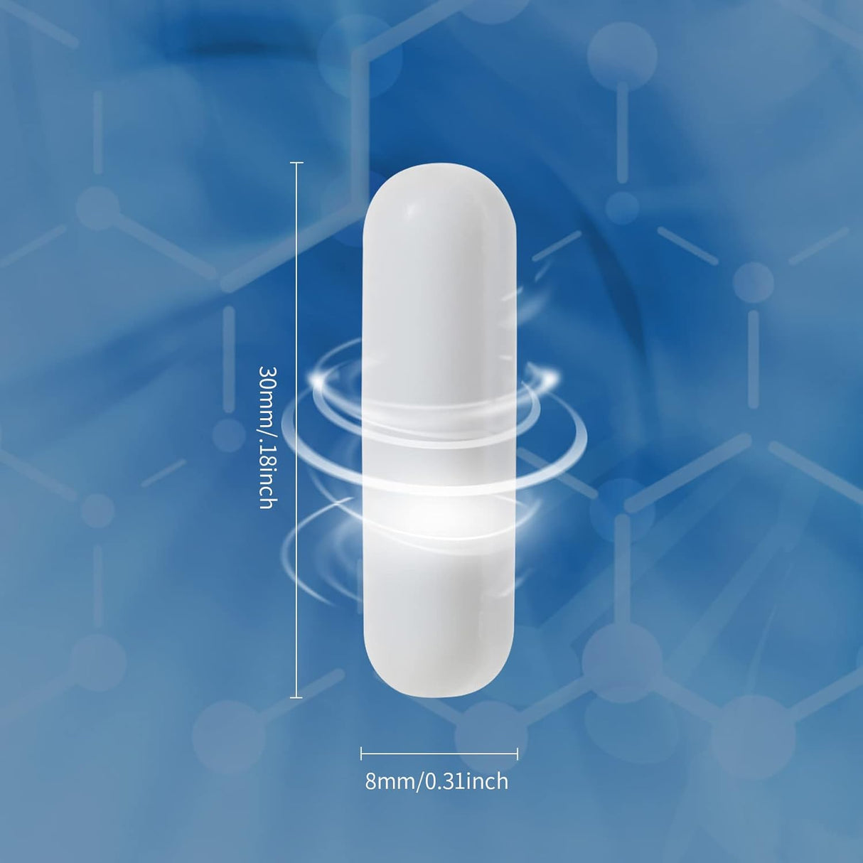Magnetic Stir Rods 1.2" Smooth PTFE Mixing Bars