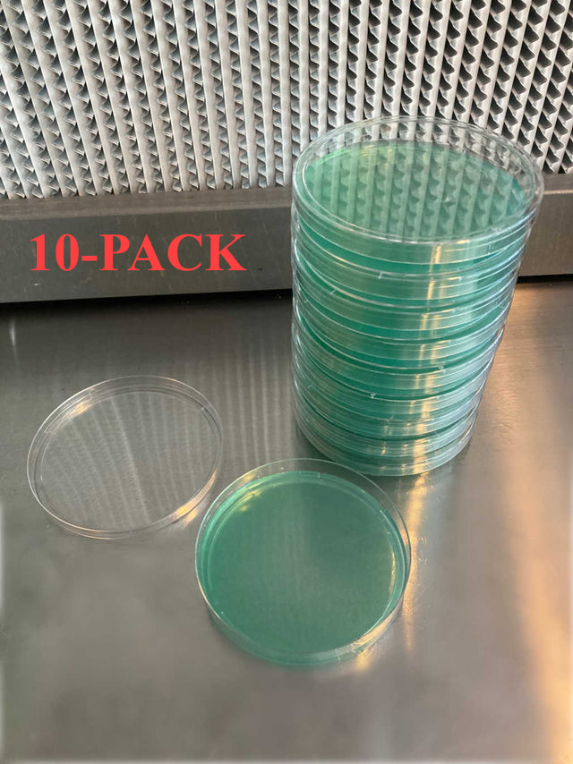 Pre-Poured Sterilized Malt Extract Agar Plates (10-Pack) 