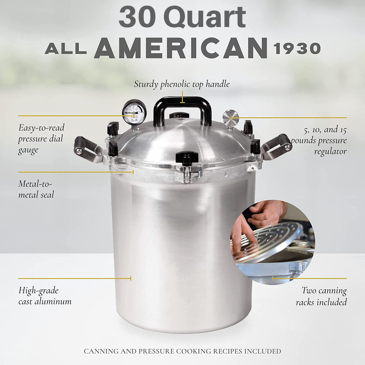 30 Quart All American Pressure Sterilizer - Model 930 