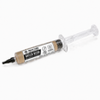 A syringe-style container of Myco Labs Red Reishi Gourmet Agar, showing the beige liquid inside a clear plastic barrel with a black applicator tip, on a white background.