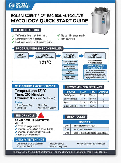 150L Commercial Pressure Sterilizer - Digital Electric Mushroom Autoclave