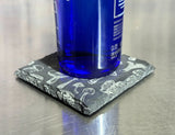 Natural Slate Laser Engraved Mushroom Coaster