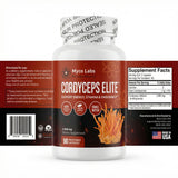 Myco Labs Cordyceps Elite™ 100% Fruiting Body Cordyceps Militaris (90 Capsules)
