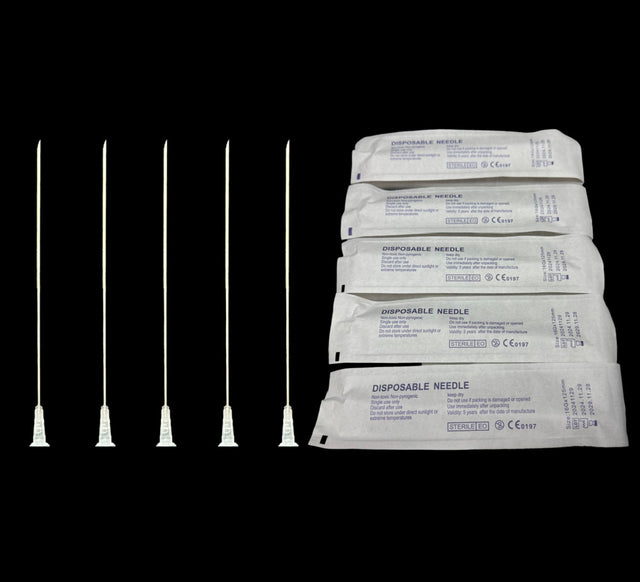 The Deep Draw Extra Long 5 Inch 16G Sterile Syringe Needle (5-Pack) 