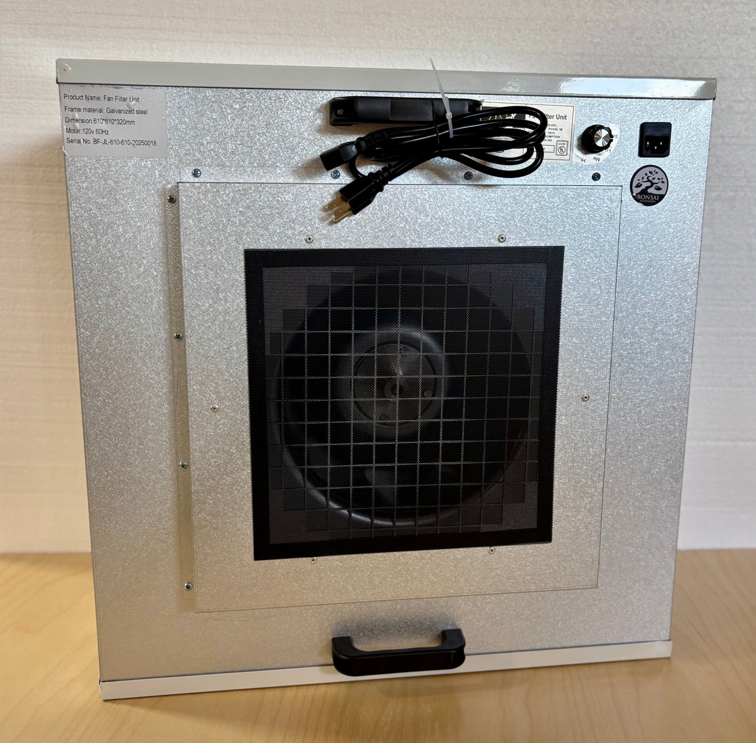 Bonsai 2 x 2 ft 99.99% HEPA Flowhood Fan Filter Unit (FFU) 120V