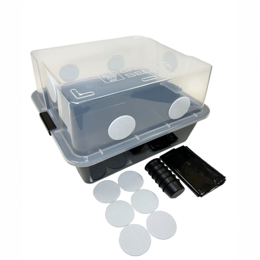 Produktbild von 24 Selbstklebende Monotub-Filterscheiben Ø75mm × 2mm – Ersatzfilterpads Für Die Pilzzucht (Polyesterfaser)