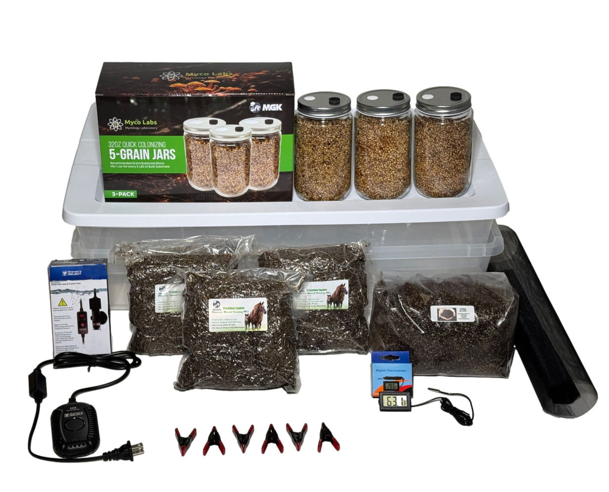 Complete XL Specialty Grass Lover's Bulk Spawn Growing & Casing Kit 