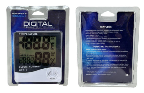 Grower's Select Digital Thermometer & Humidity Meter 