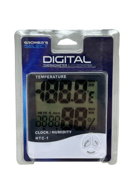 Grower's Select Digital Thermometer & Humidity Meter (HTC-1) 