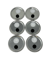 Wide Mouth Jar Cultivation Lids with Injection Port (6-Pack) 