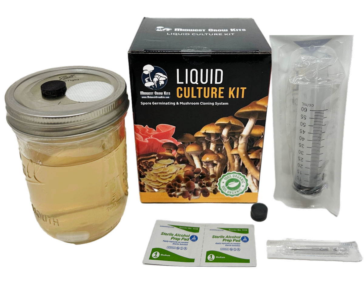 Premium Liquid Culture Kit - Easy Spore Germinating & Mushroom Cloning System