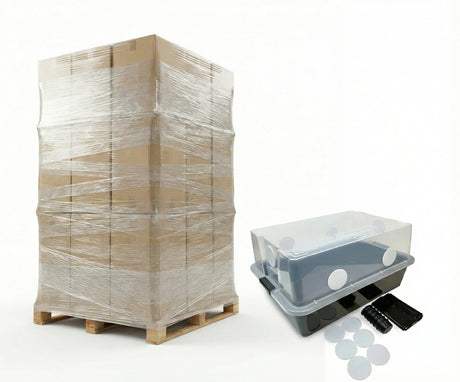 Wholesale Lot Grower's Select Monotub Fruiting Chambers with Filter Disks and Liners 1- Pallet - Midwest Grow Kits Uncategori