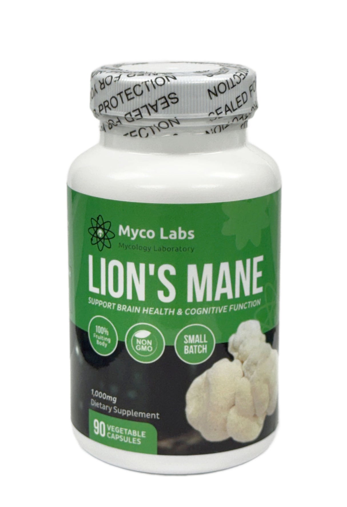 Myco Labs Lion's Mane Whole Food Supplement – (90 Capsules) 