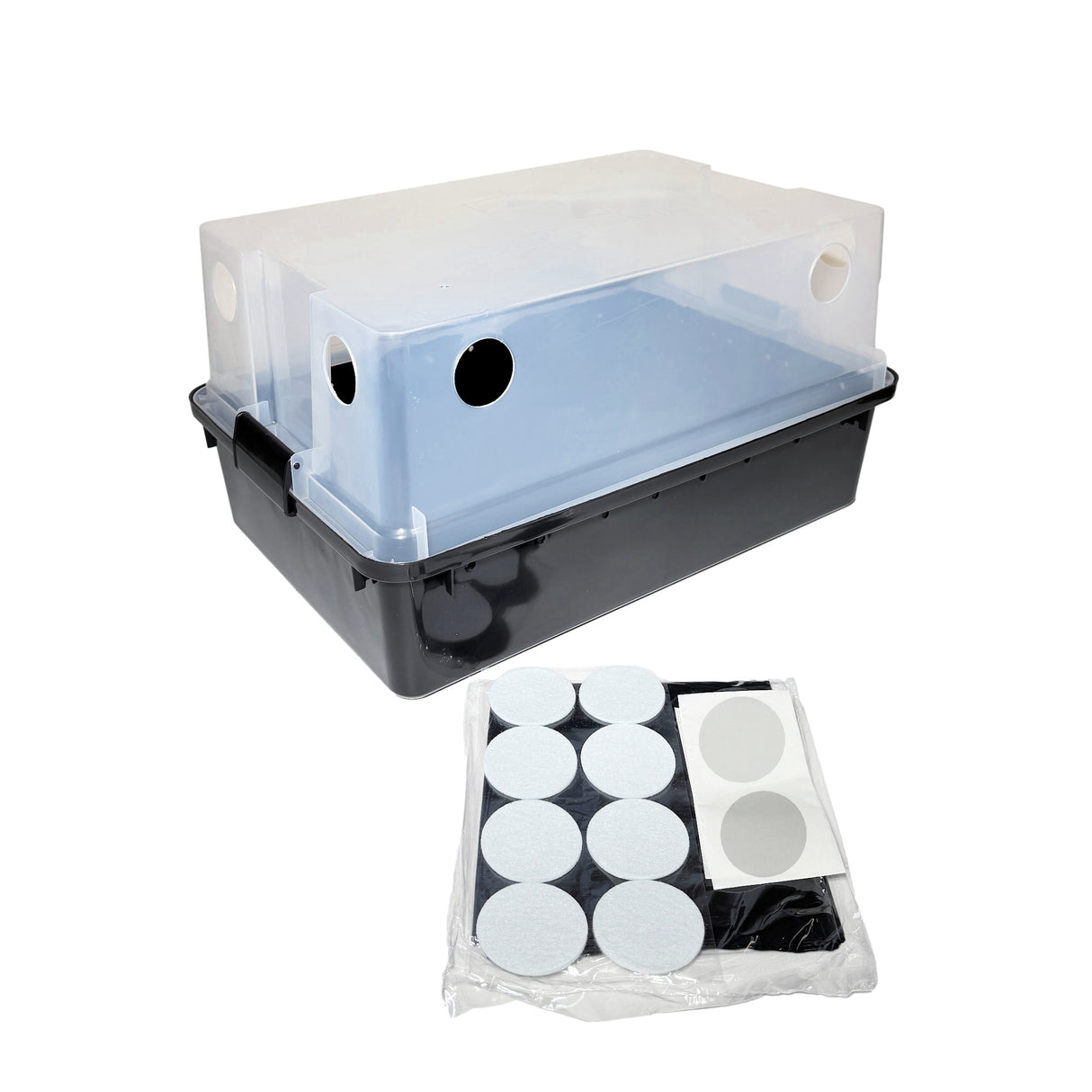 Max Yield Bin LARGE 66Q Mushroom Monotub Fruiting Chamber with Filter Disks and Liner