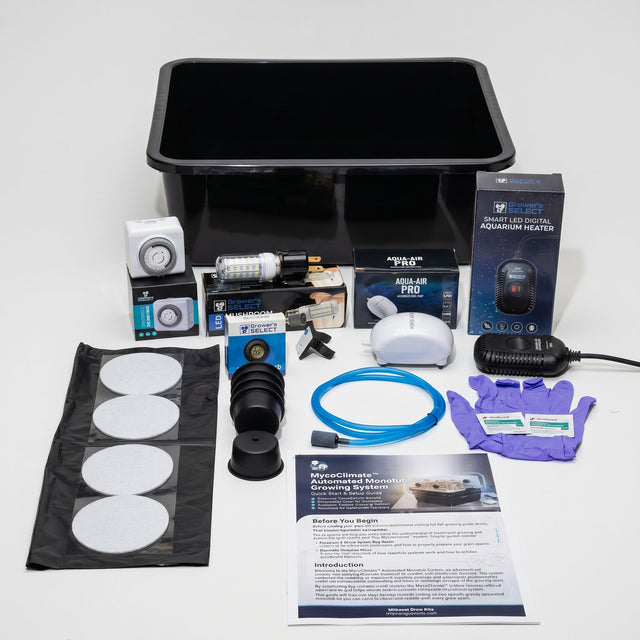Medium 44Q Mycoclimate upgrade kit with bin and components