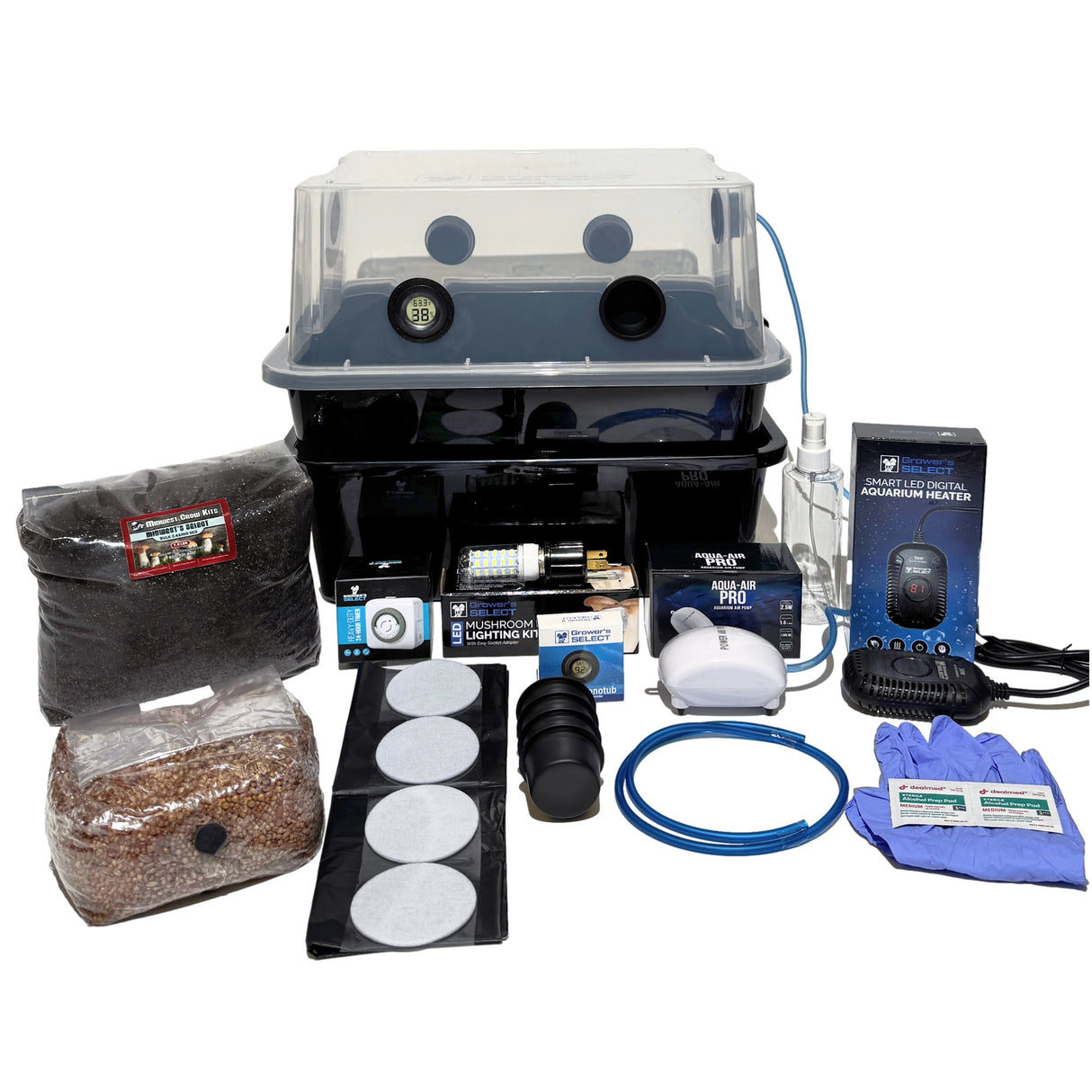 MycoClimate™ 44Q Automated Monotub Mushroom Grow Kit – Temperature & Fresh Air Control (Copy) - Image 1