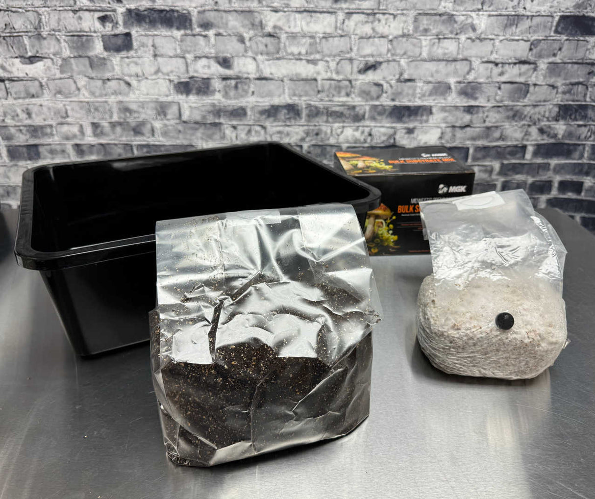 Complete Refill Kit for Large 66Q Monotub Grain Spawn & Bulk Substrate 