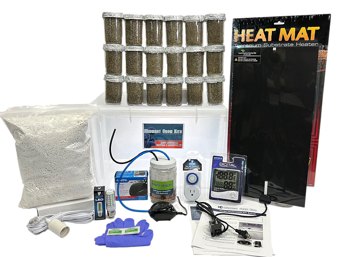 Mega Mushroom Growing & Incubator Kit - Midwest Grow Kit's Grow Kits (Image 1)